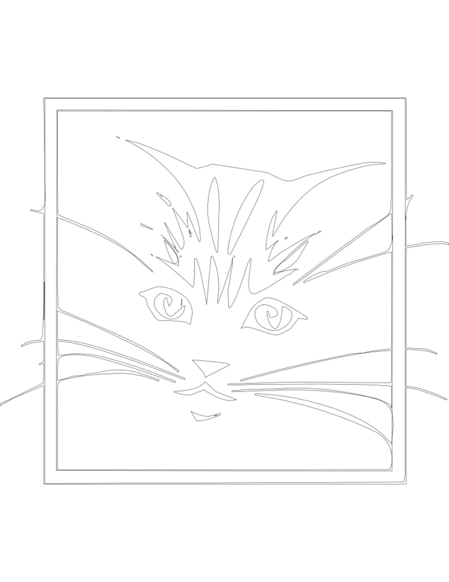 Frame Cat Kids Tracing Worksheets Pdf Free Vectors